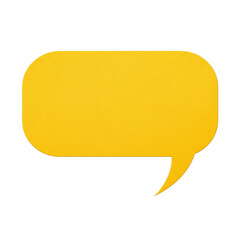 Golden Dialogue Speech Bubble Conversation Icon Yellow Communication Balloon Illustration Text on transparent background