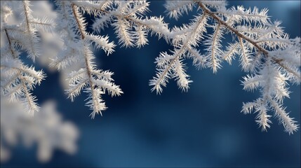 Frost-kissed needles glisten like icy fireworks, conjuring Yule's whisper and the Winter Solstice's serene embrace