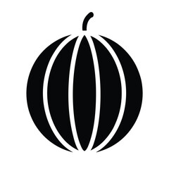 Watermelon Silhouette Minimal Clean and Simple Vector Illustration