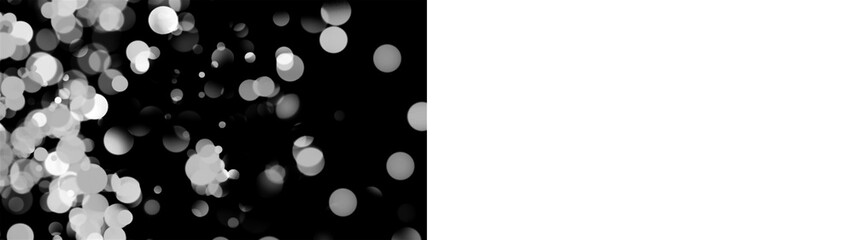 Abstract Bokeh Lights, White Defocused Circles