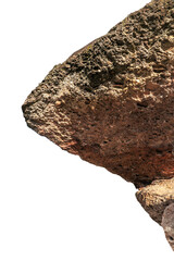 Rock Formations Chapada Diamantina Canyon, geology, natural cliff cutout outdoors on a transparent background, ideal for photobashing, matte painting, concept art