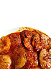Spicy Jengkol Stew, a Traditional Indonesian Sundanese Dish