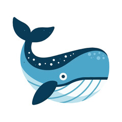 
blue whale illustration design