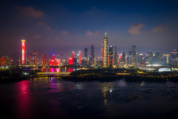 Obraz premium Shenzhen skyline at Night