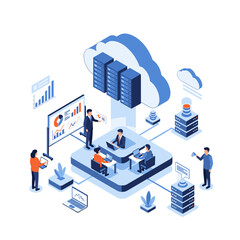 Obraz premium Strategic business technology solutions for enhanced digital transformation and cloud integration