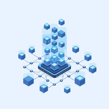 Centralized data processing hub with decentralized information nodes forming a complex network architecture