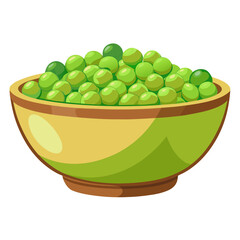 green peas in bowl
