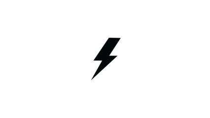 A conceptual high-resolution 3D illustration of a business direction arrow with a lightning bolt symbol
