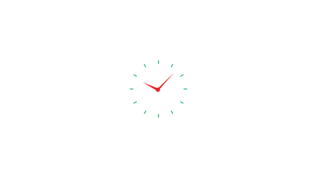 Close up of a vintage analog clock face in the dark with subtle red glow