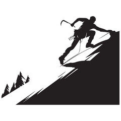 Abstract Black Triangle Pattern on White Background with Space for Text