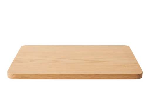 Front view empty plain wooden board, presentation, mockup, signage, or template use. Isolated on white or transparent background. PNG format.