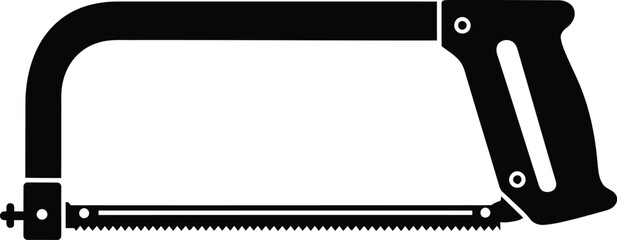 Versatile hacksaw tool vector illustration scalable for various design projects