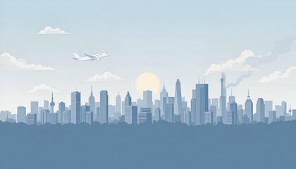 Fototapeta premium city in the sky background 