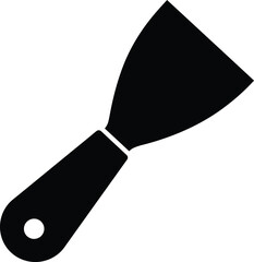 Spatula tool vector graphic scalable illustration for construction and renovation projects