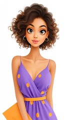 Beauty of Modern Chic: A captivating portrait of an attractive woman, radiating confidence in a stylish outfit with playful expression, exuding the essence of contemporary elegance.