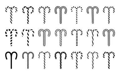 set of vector grunge font