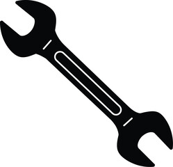 Scalable wrench vector illustration for repair and maintenance projects eps