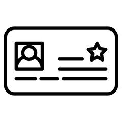 Loyalty Card line icon