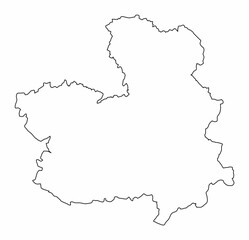 Castilla-La Mancha outline map