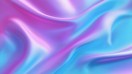 Obraz premium Abstract silky fabric in pastel pink and blue shades with shiny folds. 