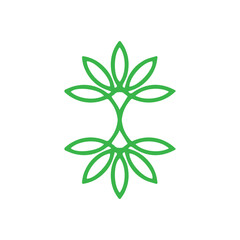 Leaf Logo design vector illustration. Abstract Leaf Logo vector in creative design concept for nature, agriculture and farm business. Tree Leaf Logo, icon, sign and symbol vector design illustration