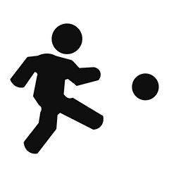 football icons. simple solid vector