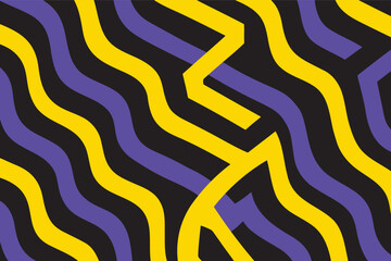 Abstract wave background features vibrant flowing lines,Modern line pattern is created with bold colors,Colorful wallpaper shows geometric waves in motion.
