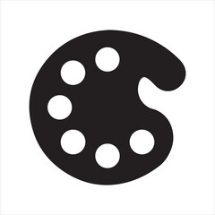 Paint Palette Icon Vector Illustration