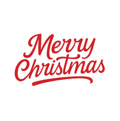 Merry Christmas lettering typography holiday vector design