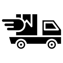 Free Shipping glyph icon