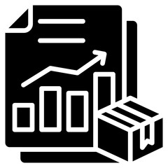 Trending Product glyph icon