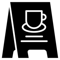 Shop Sign glyph icon