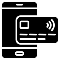Contactless Pay glyph icon