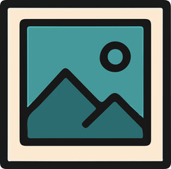 Event and Exhibition Icon Set – Flat Color Illustration with White Background