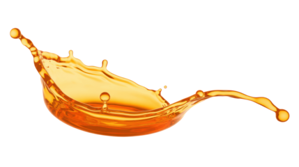 Vibrant Orange Liquid Splash, Dynamic Flow of Juice or Beverage Isolated on Backdrop