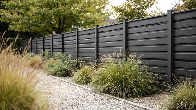 Metal fences and gates for private houses. Durable, stylish, and secure residential boundaries in modern design.