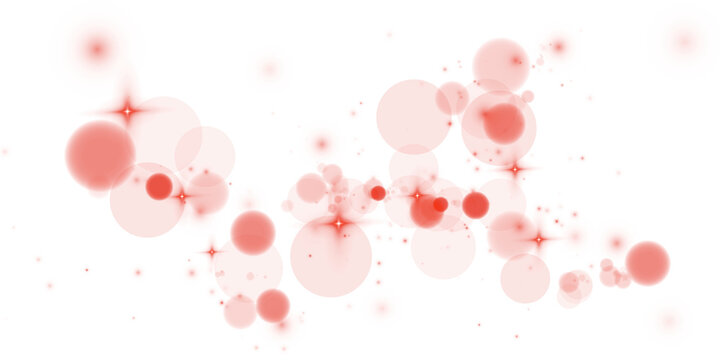 Fototapeta Magic Red Bokeh Glow with Soft Focus Circles and Gentle Shine for Celebration or Party Design