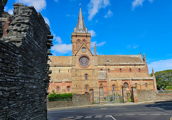 wonderful views of the small town of Kirkwall on the Orkney Islands