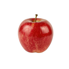 a high quality stock photograph of a single red apple full body isolated on a transparant or white background
