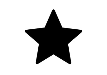 Obraz premium Abstract Representation of a Star Composed of Small White Dots on a Black Background isolated on transparent background