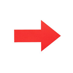Red arrow pointing right graphic direction icon navigation sign symbol simple interface ui ux on transparent background
