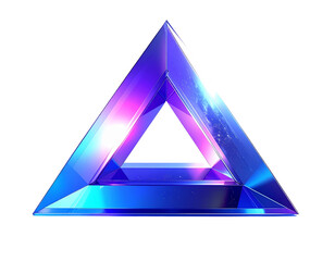 Luminous triangle with cosmic glow