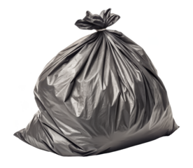 Trash bag PNG garbage sack PNG waste disposal bag PNG bin liner PNG household cleaning PNG transparent background image