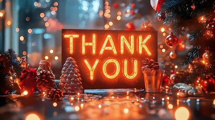 Neon thank you! - Powered by Adobe