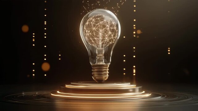 デジタル回路の光源としてのAI電球ディスプレイ