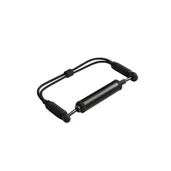 Obraz premium Compact Black Shock Absorber Isolated on Black Background
