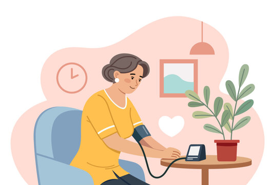 Checking blood pressure at home can promote health awareness and well being