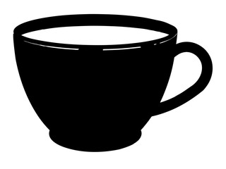 Coffee Cup  simple   silhouette vector,tea Cup  icon