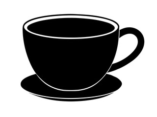 Coffee Cup  simple   silhouette vector,tea Cup  icon