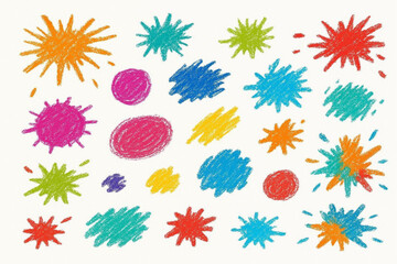 Colourful Paint Splatter Doodle 6